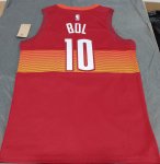 NBA 10 Bol Nuggets 20-21 city Maillot Rouge imprimé